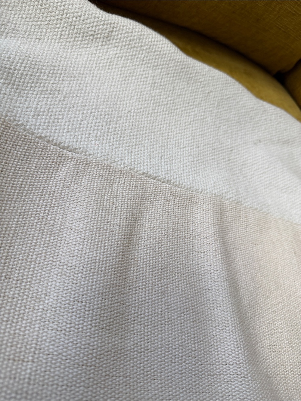 West Elm cotton/jute natural throw pillow cover 18x18” - Picture 2 of 5